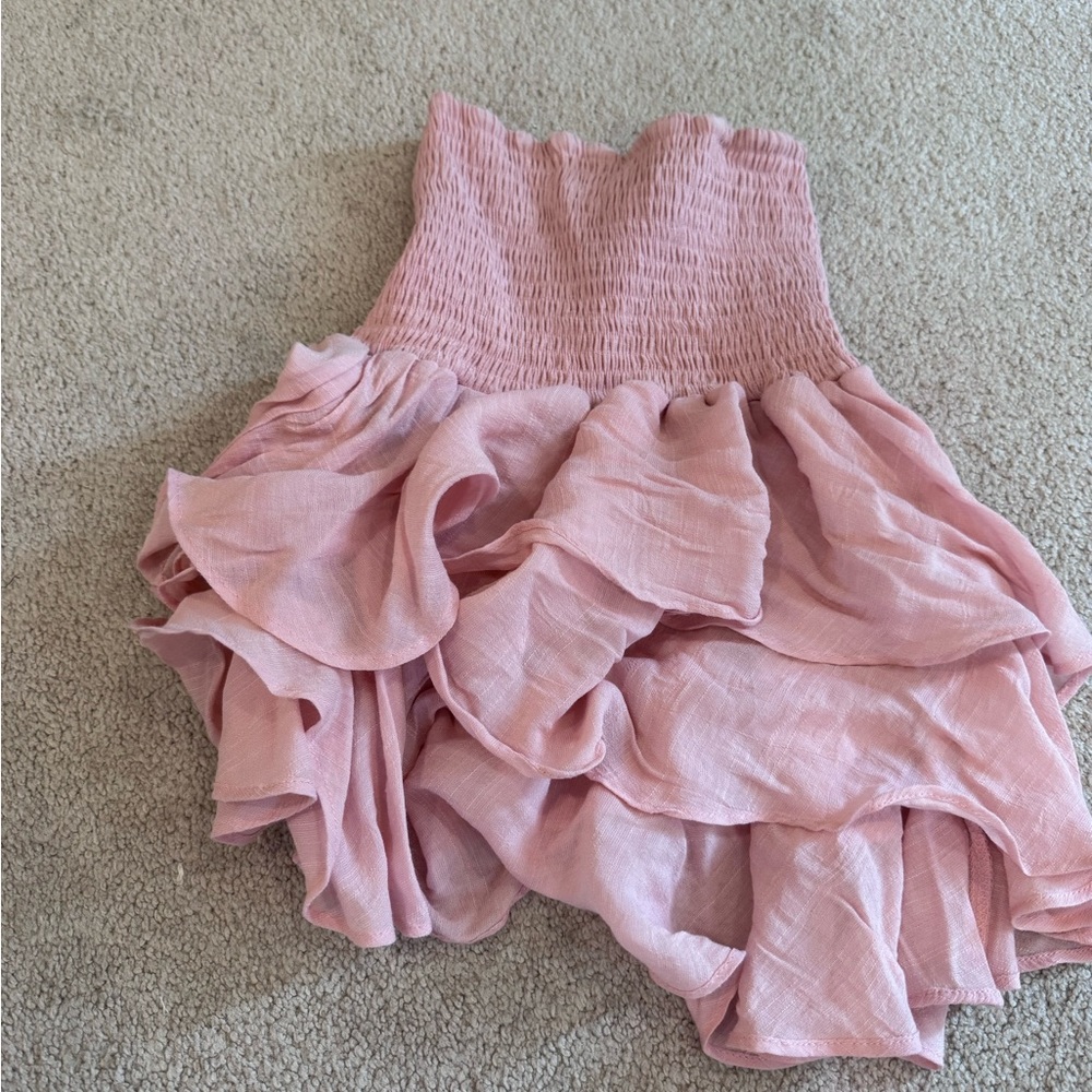 Pink frilly skirt